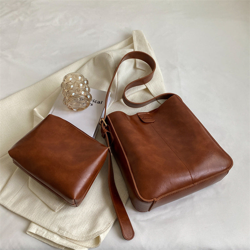 Wholesale Casual Large Capacity PU Shoulder Bag